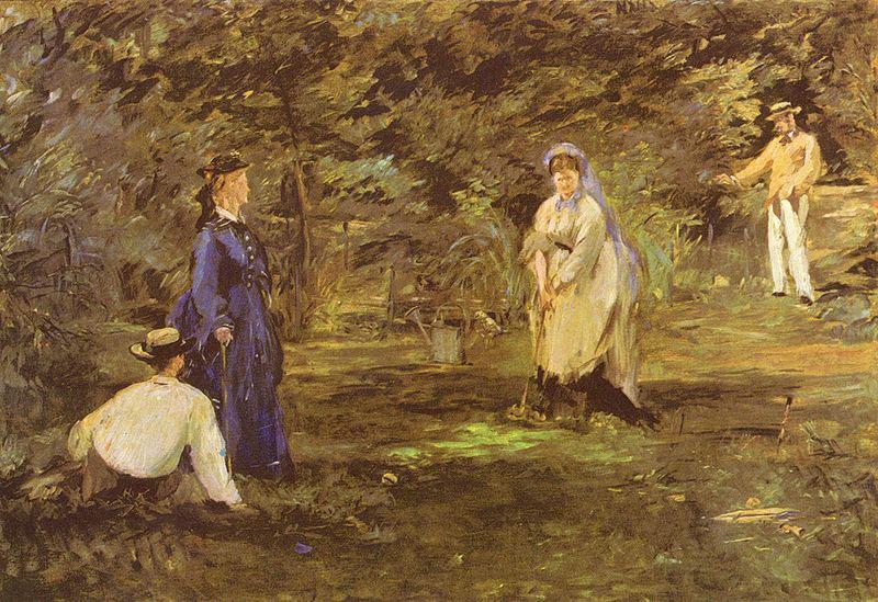 Croquet-Partie, Edouard Manet